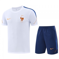 26-27 France White Thailand Training Soccer Uniform-418
