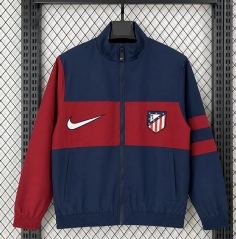 (S-3XL) 26-27 Atlético de Madrid Blue&Red Thailand Trench Coats-6032