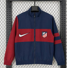 (S-3XL) 26-27 Atlético de Madrid Blue&Red Thailand Trench Coats-6032