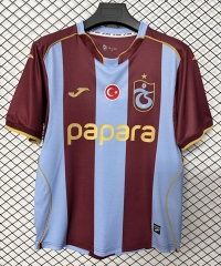 (S-4XL) 26-27 Trabzonspor Home Maroon&Blue Thailand Soccer Jersey AAA-2044