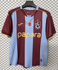 (S-4XL) 26-27 Trabzonspor Home Maroon&Blue Thailand Soccer Jersey AAA-2044
