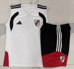 26-27 River Plate White Thailand Soccer Vest Tracksuit-815