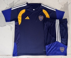 26-27 Boca Juniors Royal Blue Short-sleeve Thailand Soccer Tracksuit-815