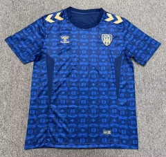 (S-4XL) 26-27 Sunderland AFC 2nd Away Blue Thailand Soccer Jersey AAA-8025