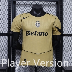Player Version 26-27 Sporting Lisbon Clube de Portugal Away Khaki Thailand Soccer Jersey AAA-888