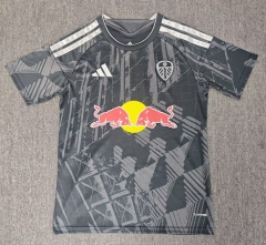 (S-4XL) 26-27 Leeds United 2nd Away Grey Thailand Soccer Jersey AAA-6590