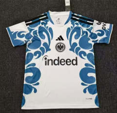 (S-4XL) 26-27 Eintracht Frankfurt 2nd Away White&Blue Thailand Soccer Jersey AAA-6032