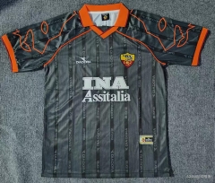 Retro Version 99-00 Roma Away Dark Grey Thailand Soccer Jersey AAA-5404