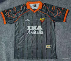 Retro Version 99-00 Roma Away Dark Grey Thailand Soccer Jersey AAA-5404