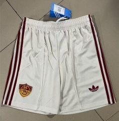 26-27 Roma Away White Thailand Soccer Shorts