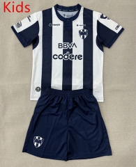 26-27 Monterrey Home Blue&White Kids/Youth Soccer Uniform-AY
