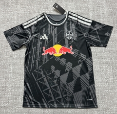 (S-4XL) 26-27 Leeds United 2nd Away Black&Grey Thailand Soccer Jersey AAA-4506
