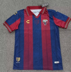 (S-4XL) 26-27 Atlante FC Home Red&Blue Thailand Soccer Jersey AAA-5378