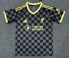 (S-4XL) 27-28 Liverpool Away Black Thailand Soccer Jersey AAA-7209