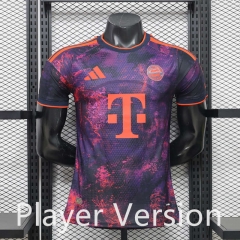 Player Version 26-27 Bayern München 2nd Away Pink&Purple Thailand Soccer Jersey AAA-888