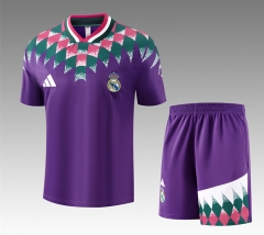 26-27 Retro Version Real Madrid Purple Thailand Soccer Training Uniform-418