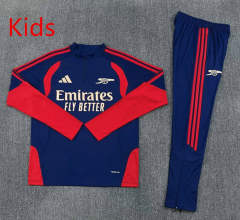 26-27 Arsenal Royal Blue Kids/Youth Soccer Tracksuit-2315
