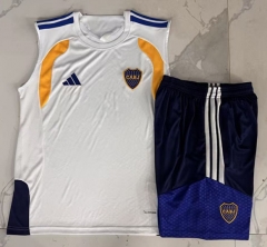 26-27 Boca Juniors White Thailand Soccer Vest Tracksuit-815