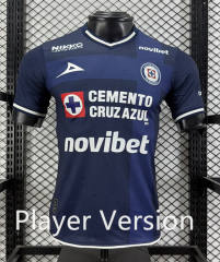 (S-4XL) Player Version 26-27 Cruz Azul 2nd Away Blue Thailand Soccer Jersey AAA-5982