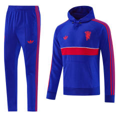 26-27 Manchester United Color Blue  Thailand Soccer Tracksuit With Hat-LH