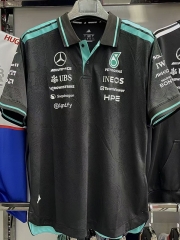 (S-5XL) 2026 Mercedes Black Formula One Racing Suit