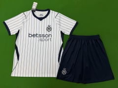 (S-3XL) Without Brand Logo 26-27 Inter Milan Away White Soccer Uniform-9031