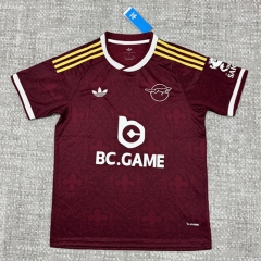 (S-4XL) 26-27 Leicester City Away Claret Thailand Soccer Jersey AAA-4506