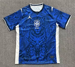 (S-4XL) 26-27 Special Version Brazil Blue Thailand Soccer Jersey AAA-2315
