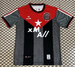 (S-4XL) 26-27 Bohemian 2nd Away Red&Grey Thailand Soccer Jersey AAA-5091