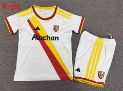26-27 RC Lens 2nd Away White Kids/Youth Soccer Uniform-7809