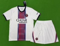 (S-3XL) Without Brand Logo 26-27 PSG Away White Soccer Uniform-9031