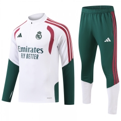 26-27 Real Madrid White Thailand Soccer Tracksuit-GDP