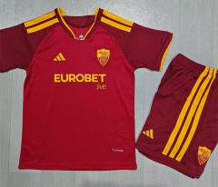 26-27 Roma Home Red Soccer Uniform-6916