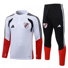 26-27 River Plate White Thailand Soccer Tracksuit-815