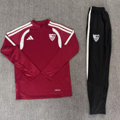 26-27 Sevilla Wine Red Thailand Soccer Tracksuit-4692