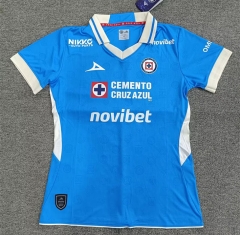 26-27 Cruz Azul Home Blue Women Thailand Soccer jersey AAA-5378