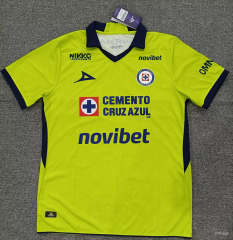 (S-4XL) 26-27 Cruz Azul Goalkeeper Fluorescent Green Thailand Soccer Jersey AAA-5378