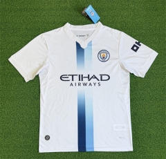 (S-4XL) 26-27 Manchester City 2nd Away White Thailand Soccer Jersey AAA-403