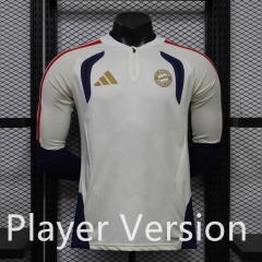 (S-3XL) Player Version 26-27 Bayern München Beige LS Thailand Soccer Tracksuit Top-888