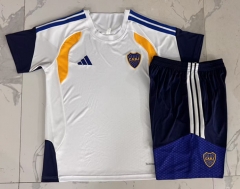 26-27 Boca Juniors White Short-sleeve Thailand Soccer Tracksuit-815