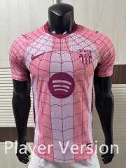 Player Version 26-27 Spider-Man Version Barcelona Pink Thailand Soccer Jersey AAA-9812