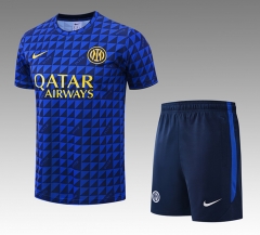 26-27 Inter Milan Blue Thailand Training Soccer Uniform-418