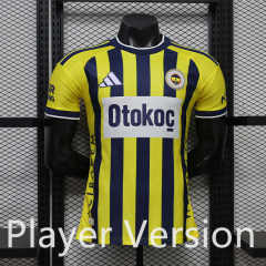 Player Version 26-27 Fenerbahçe Home Yellow&Blue Thailand Soccer Jersey AAA-888