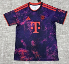 (S-4XL) 26-27 Bayern München 2nd Away Red&Purple Thailand Soccer Jersey AAA-4506