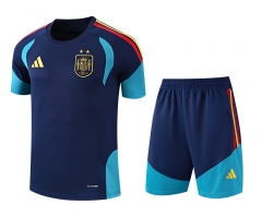 2 Star 2026 Spain Royal Blue Thailand Training Soccer Uniform-418