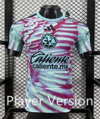 (S-4XL) Player Version 26-27 Club América Goalkeeper Blue&Pink Thailand Soccer Jersey AAA-5982
