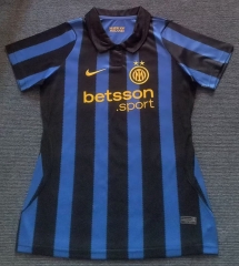 26-27 Inter Milan Home Blue&Black Women Thailand Soccer Jersey AAA-6400