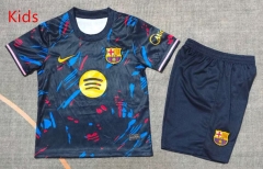 26-27 Special Version Barcelona Blue Kids/Youth Soccer Uniform-9484