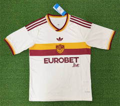 (S-4XL) 26-27 Roma Away Beige Thailand Soccer Jersey AAA-403