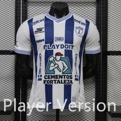(S-3XL) Player Version 26-27 Correct Version Pachuca Home Blue&White Thailand Soccer Jersey AAA-888